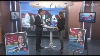 SAT1 Wahlspezial mit Mariana Harder Kühnel AfD Hessen [upl. by Nairahcaz]