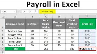 Easy Payroll System In Excel [upl. by Fagan]