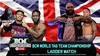 BCW Underground Ep31 PreShow Culture Inc vs First Class BCW World Tag 🏆 LadderMatch ❗❗❗ [upl. by Salokkin]