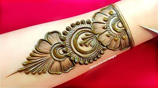 Very beautiful front hand mehndi design  easy mehndi design  mehndi ka design  mehndi design [upl. by Felt]