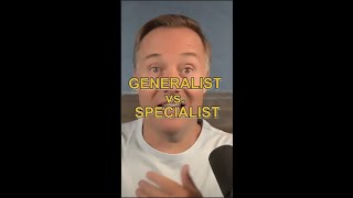 Generalist vs Specialist startups [upl. by Draude]