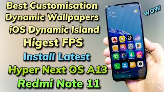 Install Hyper Next OS A13 ON Redmi Note 11 اردو हिन्दी [upl. by Goodhen]