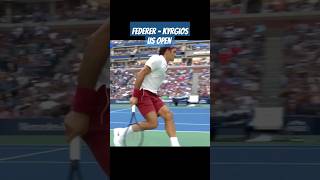 Federer  Kyrgios Crazy Point Us Open [upl. by Nolyag256]