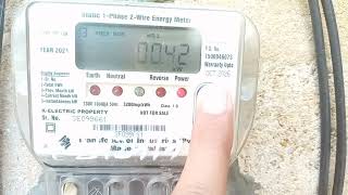 How to read meter units  k electric bill meter KWH [upl. by Simeon101]