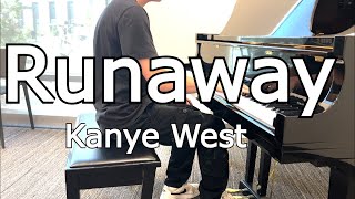 Runaway  Kanye West Piano Cover [upl. by Nimzzaj]