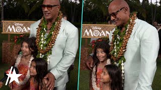 Dwayne Johnson’s Daughters Steal The Show In Adorable ‘Moana 2’ Interview [upl. by Beret]