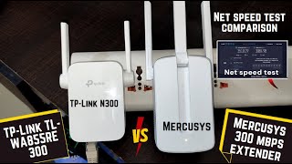 TPLink TLWA855RE 300Mbps vs Mercusys MW300RE wifi range extender detail comparison [upl. by Elissa]