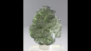 MOLDAVITE 88 gram Fine Collector Specimen  with COA and Box [upl. by Cheyney]