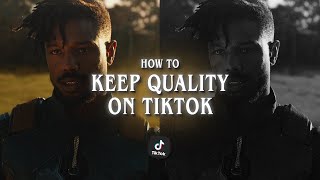 how to upload to tiktok without losing quality [upl. by Nyleaj992]