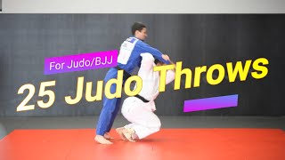 25 Amazing Judo Throws You Should Watch [upl. by Odidnac]