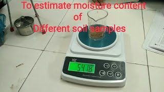 To Estimate Moisture Content of Different Soil Samples12th BiologyImportant Practical [upl. by Aneekan408]