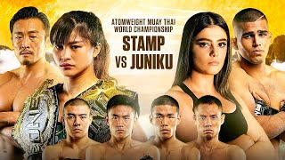 Stamp Fairtex vs Alma Juniku Headlines ONE LEGENDARY QUEST  2019 In Review [upl. by Oiliruam]