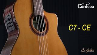 Cordoba C7CE Solid Canadian cedar  rosewood [upl. by Jaquiss457]