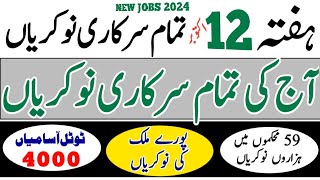 Today date all goverment jobs October 12 2024 [upl. by Latsyrcal]