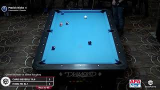 CHRIS BEVERLY SL6 vs HUNG HO SL7  TABLE 8  APA NW 8 BALL  EvoSports [upl. by Bollen]