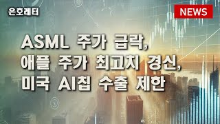 241016 ASML 주가 급락  애플 주가 최고가 경신  미국 AI칩 수출 제한 등 오늘의 경제 뉴스 [upl. by Vito]