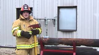 How to use a fire ax  maritime firefighting [upl. by Laamaj]