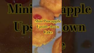 quick and easy MiniPineapple upsidedown cake baking recipe howto cake [upl. by Ligriv]