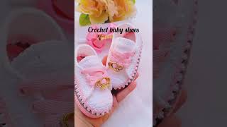 Crochet Baby shoes crochet irsashahcrochet ytviral youtubeshortsvideo [upl. by Shirberg]