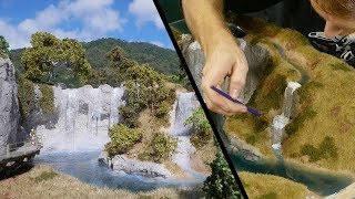 Building the ULTIMATE Waterfall Realistic Scenery Vol11 [upl. by Ennovyahs]