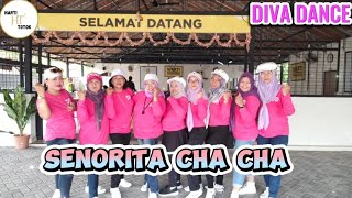 SENORITA CHA CHA  Line Dance  Beginner Jin Sook Hwang Koor  Demo by DIVA DANCE [upl. by Tisha]