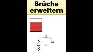 Brüche erweitern  einfache Erklärung bruchrechnung [upl. by Vevay]