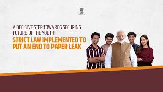 Modi 3 0 Anti paper leak law English [upl. by Naraa558]