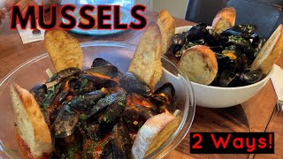 2 Ways to Cook Mussels That Will Blow Your Mind  Mussels Marinara and [upl. by Nerhe249]