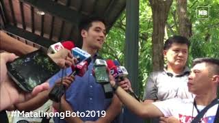 Pasig City mayoral bet Vico Sotto finally casts his ballot [upl. by Siderf]