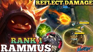 RAMMUS IRRITATING RELECT TANK DAMAGE UNDERRATED OP BUILD  TOP 1 GLOBAL RAMMUS BY GaoBạc WILD RIFT [upl. by Shafer872]