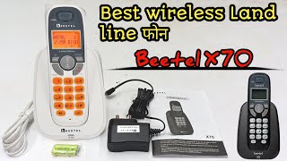 Best Cordless WiFi Landline LandlinePhone Beetel x70 Unboxing and ReviewCordless PhoneBetel x70 [upl. by Gotcher]