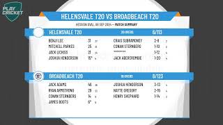 Helensvale T20 v Broadbeach T20 [upl. by Baudin]