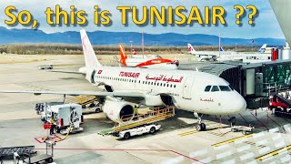 My honest opinion about Tunisair Flying onbard their A319 from Geneva to Tunis A flight review [upl. by Yniattirb]