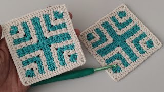 Discover the Most Awesome Crochet Granny Square PİNTEREST Pattern of 2024  Crochet Square Tutorial [upl. by Galligan]