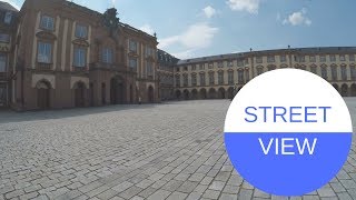 STREET VIEW Schloss und Universität Mannheim in GERMANY [upl. by Cohbath]