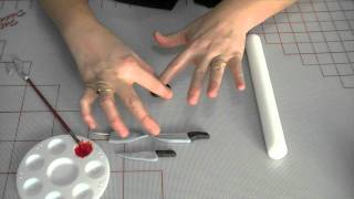 How to make a Fondant  Gum Paste Halloween Knife [upl. by Ecirtnahc]