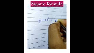 Square formula maths question viralvideo maths trendingshorts shortvideo [upl. by Zilvia]