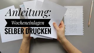 HOW TO  A5 WOCHENEINLAGEN SELBER DRUCKEN  FILOFAXING [upl. by Clint]