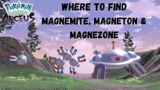 Where to find Magnemite and its Evolutions in Pokémon Legends Arceus [upl. by Eelarac355]