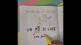 UN PO si scrive con lapostrofo maestra scuolaprimaria quaderni grammatica ortografia [upl. by Everest]