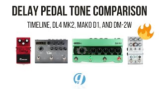 4 Best Delay Pedals Tone Comparison no talking delaypedal guitarpedals [upl. by Demb124]