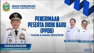 PPDB 2024 Dinas Pendidikan Provinsi Sumatera Utara [upl. by Alledi977]