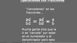 Cancelando en las fracciones [upl. by Gael]