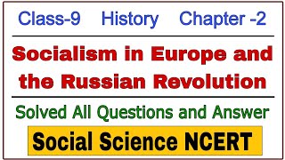 Socialism in Europe and the Russian Revolution  Class 9  History  Chapter 2 Social Science NCERT [upl. by Ynattib]