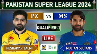 PSL LIVE  PESHAWAR ZALMI vs MULTAN SULTANS QUALIFIER MATCH LIVE COMMENTARY  MS vs PZ LIVE  PZ BAT [upl. by Willi516]