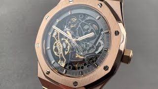 Audemars Piguet Royal Oak Double Balance Wheel Openworked 15407OR Audemars Piguet Watch Review [upl. by Uriah5]