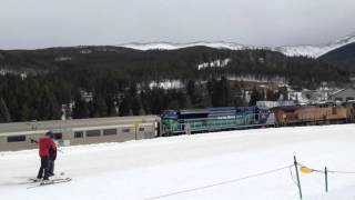 EMDX SD70ACeT4 Locomotives at Winter Park Resort [upl. by Betteann382]