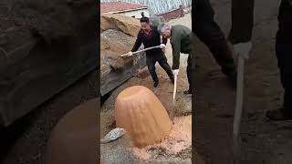 Gravel filling process for the well pipe wall [upl. by Cote793]