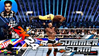 Bobby Lashley vs Goldberg Match on SummerSlam Hindi Gameplay WWE 2K24 [upl. by Ataynik]