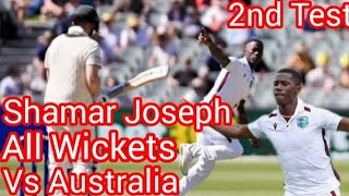 Shamar Joseph All Wickets against Australia  West Indies Win by 8 Runs ausvwi hitsports [upl. by Duff]